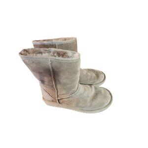 Koolaburra By UGG Womens Tan Mid-Calf Suede Shearling Boots Size 9